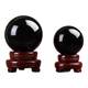 Obsidian crystal ball ornaments office desk ornaments light luxury high-end office anti-people artifact round glass ball