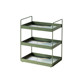 Dark green multi-layer storage rack countertop finishing rack