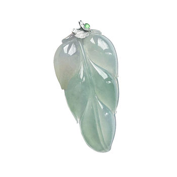 Golden branches, jade leaves, great achievements, ice jade pendant