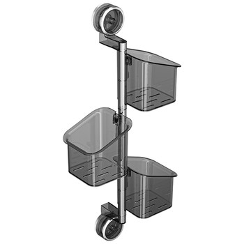 Suction cup onion, ginger and garlic rotary storage wall-mounted