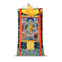 Tibetan village home decoration painting five surnamed God of Wealth mineral pigment thangka painting heart living room entrance hall hanging painting mural ornaments