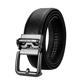 Pierre cardin men's belt genuine leather business casual belt first layer cowhide high-end luxury men's trouser belt