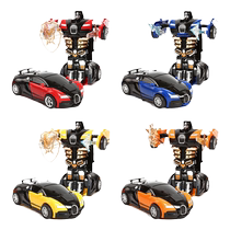 Popular collision deformation car childrens King Kong robot car boy sports car toy puzzle battle mecha police car