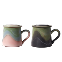 Paire de tasses en céramique pour couple déléphants coffret cadeau paire de tasses avec couvercle cadeau de pendaison de crémaillère pour mariage et jeunes mariés