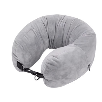 Integrated air artifact u-shaped pillow, can fill clothes and luggage