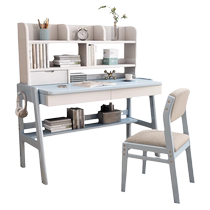 Zhaojiangshijia childrens study table writing table liftable solid wood desk simple home bedroom student desk and chair