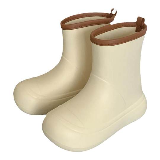 Slim strips internet celebrity fashionable and personalized color-blocking waterproof boots