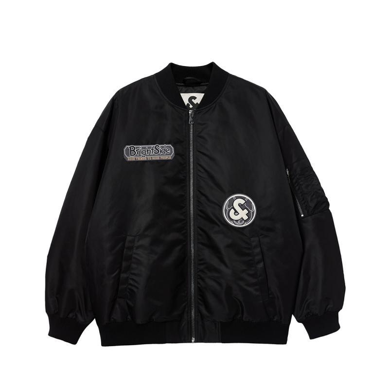 TQ District Lingzhi Jack Jones Men's Cotton Clothes Autumn and Winter Towel Embroidered Patch Baseball Collar Casual Jacket