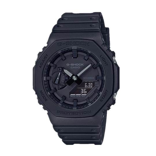 Casio Octagonal Black Warrior Farmhouse Oak Watch
