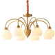 Muting French retro chandelier living room lamp American light luxury