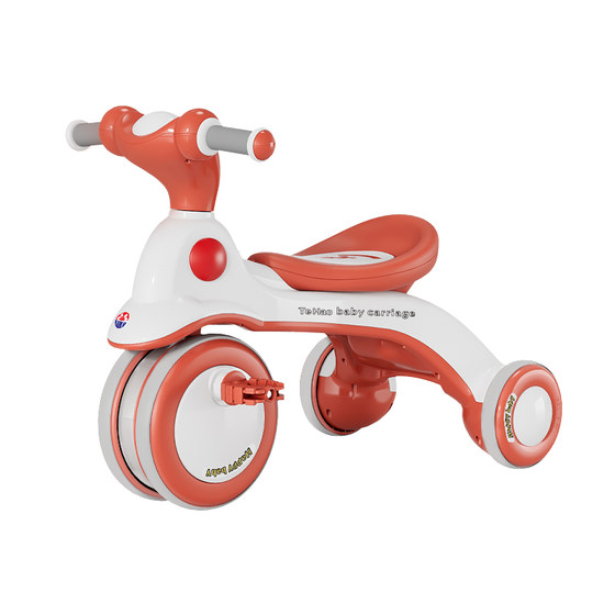 Children's tricycles skater cart, baby pedal car, music, male and female baby light pedal