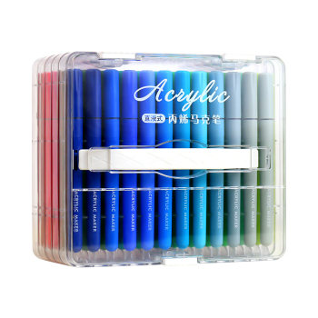 Direct liquid acrylic marker pen with soft tip for elementary school students