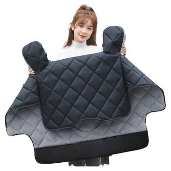 Electric vehicle windshield quilt with velvet for autumn and winter comes with freight insurance