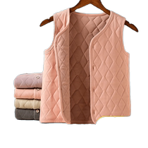 Warm vest womens autumn and winter inner wear plus velvet thickened school uniform artifact 2024 new liner cotton vest