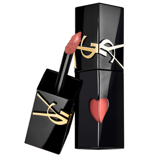 YSL Saint Laurent Black Tube Love Lip Glaze Mirror Lipstick 610 Cosmetics Birthday Makeup