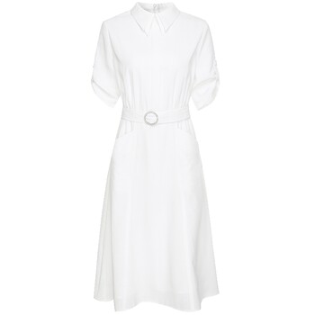 Ma tiannu white waist-length midi dress