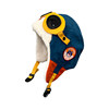 Cute dinosaur aviator glasses Lei Feng hat for middle-aged and older children, women's autumn and winter parent-child boy's plus velvet warm ear protection hat