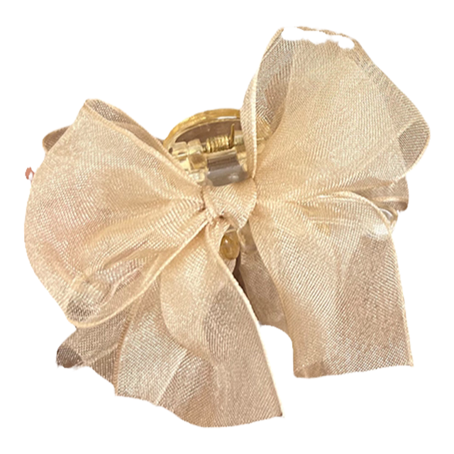 Elegant Mesh Bow Small Clip Female Princess Hair