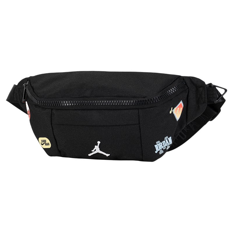 Lucky Leaf | Nike genuine men's and women's bags black 26 new sports bag outdoor travel bag waist bag messenger bag