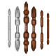 Cross-grade special set powerful wind power metal ring batch head