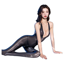 Oily sexy lingerie super black stockings sexy pajamas temptation passion midnight charm extreme temptation open crotch