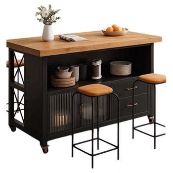 Removable multi-function kitchen middle island table