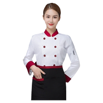 Chef work clothes short-sleeved summer breathable thin catering men and women custom logo pastry baking canteen long-sleeved