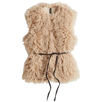 Hm ladies vest 2025 autumn new old money style light luxury fashion furry vest 1303277