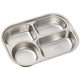 316L stainless steel dining plate divided children's tableware lunch box