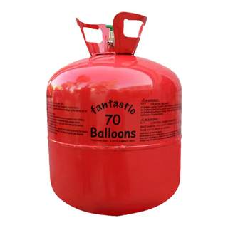 Household helium tank vial inflatable ball floating in the air