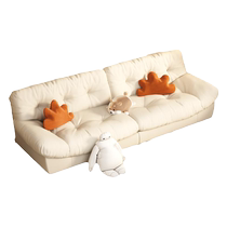Cloud sofa cream style living room small apartment 2024 new modern simple fabric sofa living room straight sofa