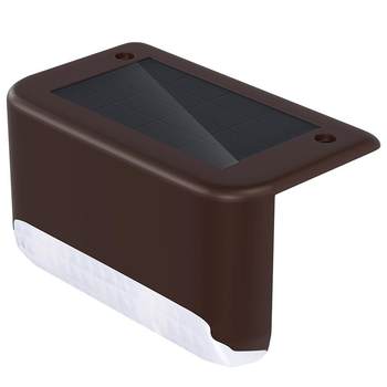 Solar outdoor garden light garden wall railing