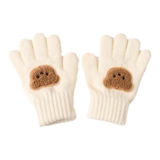儿童手套秋冬季宝宝防冻针织手套男女宝五指手套男女童防抓手套潮
