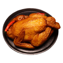 Shandong roast chicken five-spice roast chicken cooked food whole open bag ready-to-eat snacks Shandong specialty braised food vacuum packaging