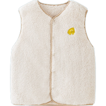 (暖绒绒款)迷你巴拉巴拉男女童家居儿童马甲秋冬宝宝珊瑚绒内搭