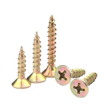 Hard fiber self-tapping screw color zinc self-tapping