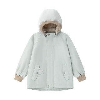 丹麦MINI A TURE童装25秋新中小男女童防水防风带帽外套风衣夹克