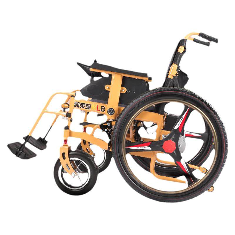 It’s more convenient to walk even without electricity + the big wheel can be pushed by hand