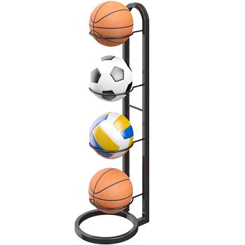 Basketball storage rack foldable