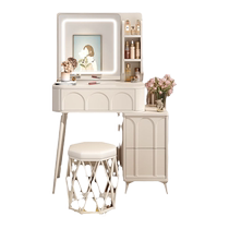 Signmaker cream style dressing table bedroom simple small apartment dressing table bedside storage cupboard desk mirror integrated