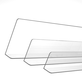 Transparent plastic gap baffle to prevent falling and seal gaps