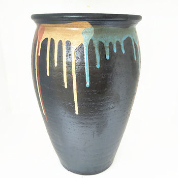 Flower pot large diameter ceramic succulents old pile pot