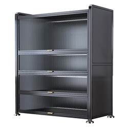 Jia Bangshou Kitchen Elevated Storage Cabinet Multi-Layer Multi-Functional Storage Rack Cabinet Potware Storage Rack Storage Cabinet