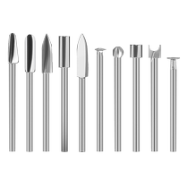 木工电动雕刻刀头牙机雕刻工具套装钻头打胚刀根雕打磨头木雕铣刀