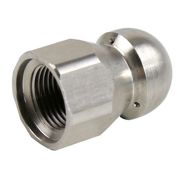 Automatic drilling high-pressure water mouse without three jet heads in front and rear