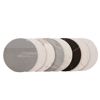 Round slate tabletop countertop marble tile customization