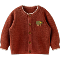 Wei Shi Muni baby sweater spring and autumn coat infant knitted cardigan versatile outer clothing outer wear autumn clothing