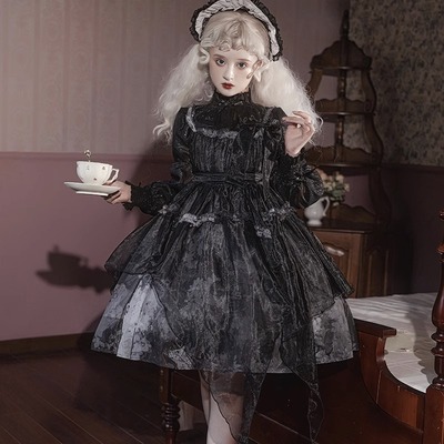taobao agent Diablo loli high waist daily dress