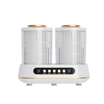 Double barrel dehydrating small portable fully automatic laundry cup