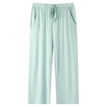 Fenton Summer Women's Pajama Pants Home Pants Modal Casual Loose Thin Sports Cropped Pants Air-condition Pants